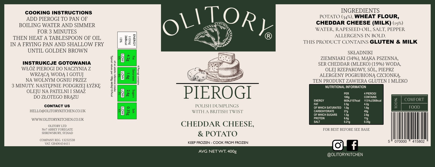 Cheddar cheese & Potato (American Version) - olitory