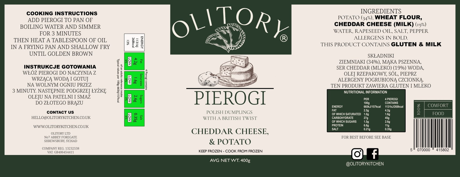 Cheddar cheese & Potato (American Version) - olitory