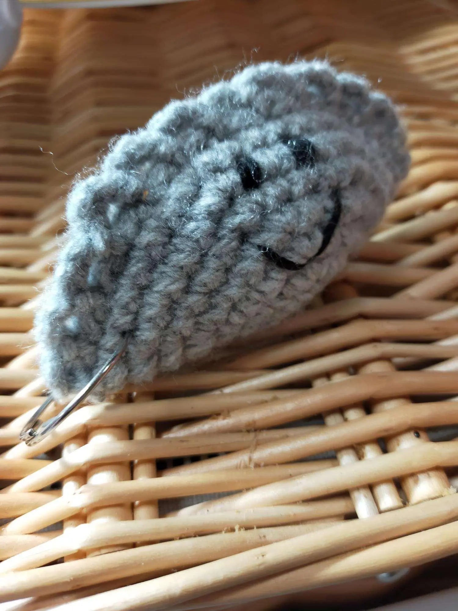 Crochet Pierogi Keyring - Handmade Cute Accessory - olitory