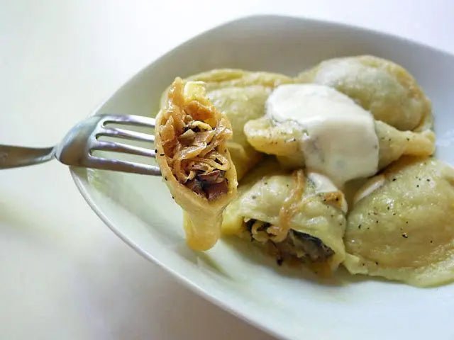 Wild Mushroom & Sauerkraut (Vegan) Pierogi - Savory & Hearty - olitory
